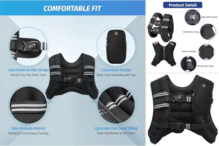 Detailed view of 10 Best Fitness Vests: Boost Strength & Endurance