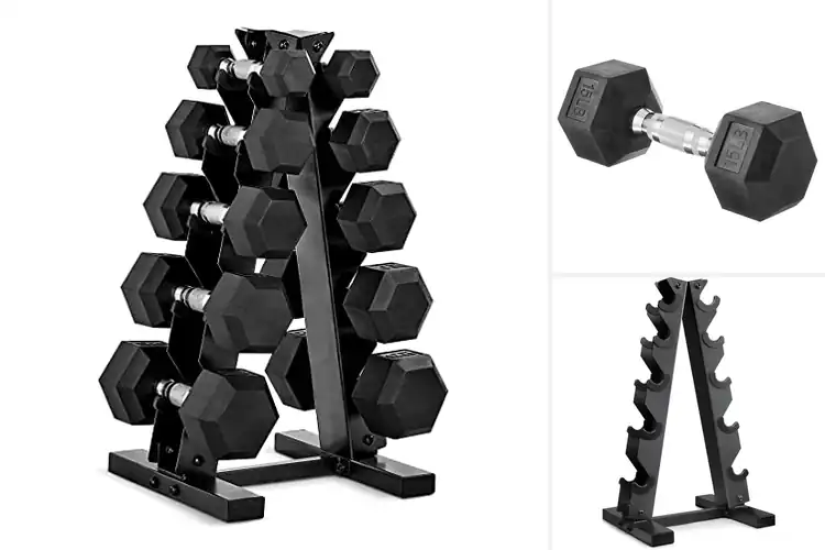 Detailed view of 10 Best Hex End Dumbbells For Home Workouts: Get Fit