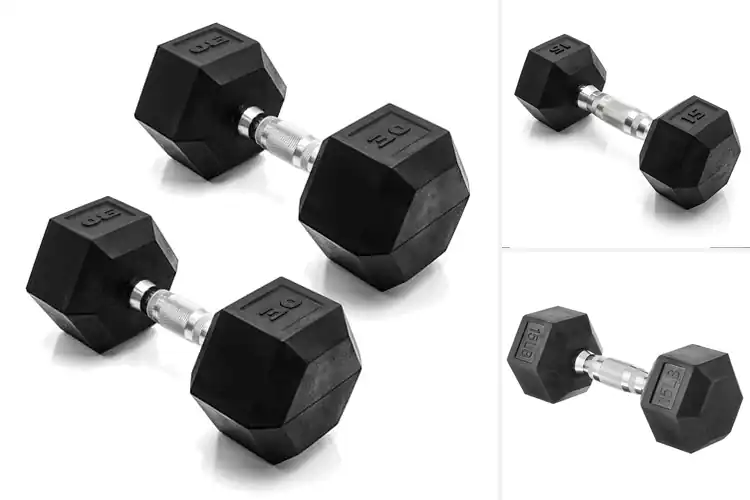 Detailed view of 10 Best Hexagon Dumbbells: Build Serious Strength