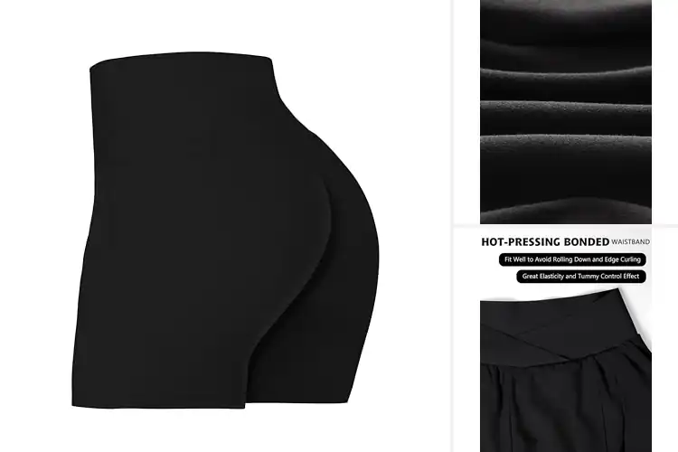 Detailed view of 10 Best High Waist Workout Shorts for Comfort & Fit