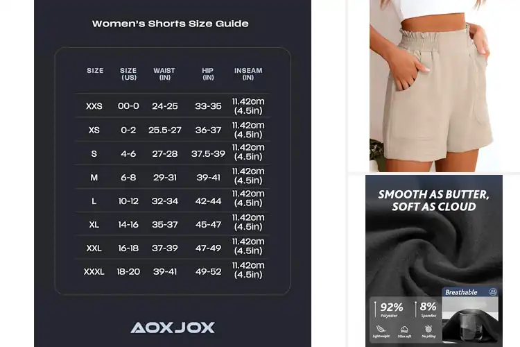 Detailed view of 10 Best Highwaist Shorts: Comfort and Confidence All Day