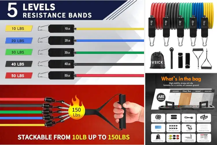 Detailed view of 10 Best Home Workout Bands for Full-Body Strength