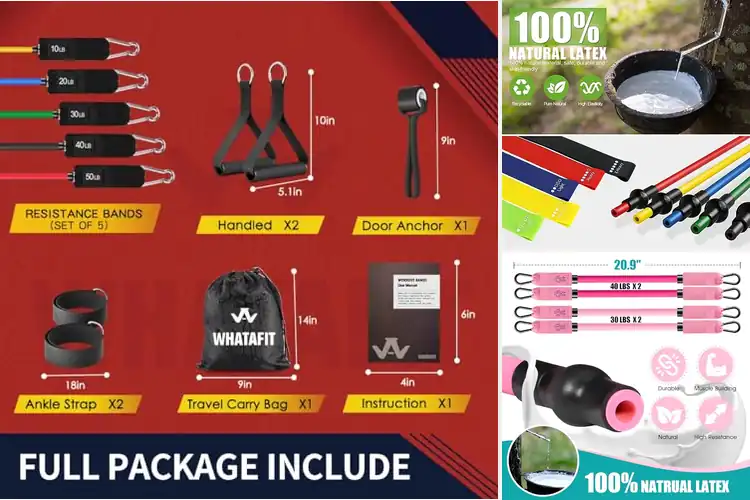 Detailed view of Best Home Workout Resistance Band Set