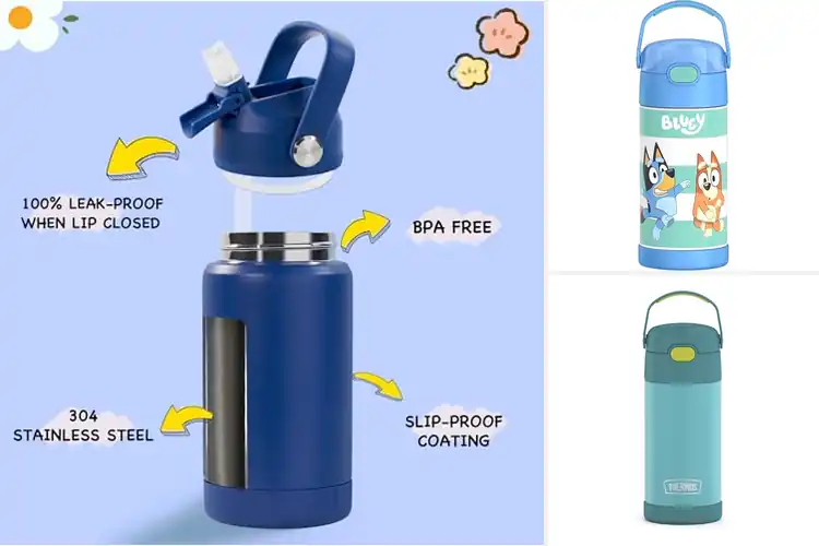 Detailed view of 10 Best Insulated Kid’s Water Bottle with Straw: Stay Cool