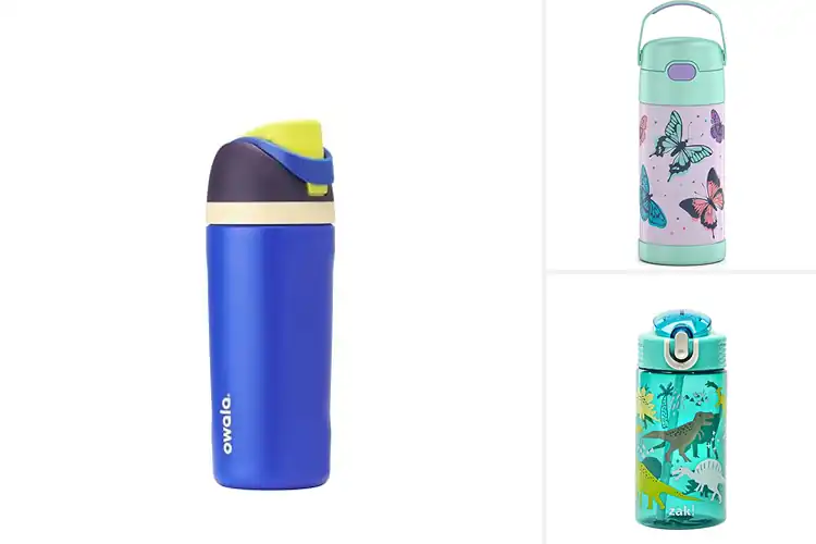 Detailed view of 10 Best Kids Water Bottles with Straws: Spill-Proof & Cold