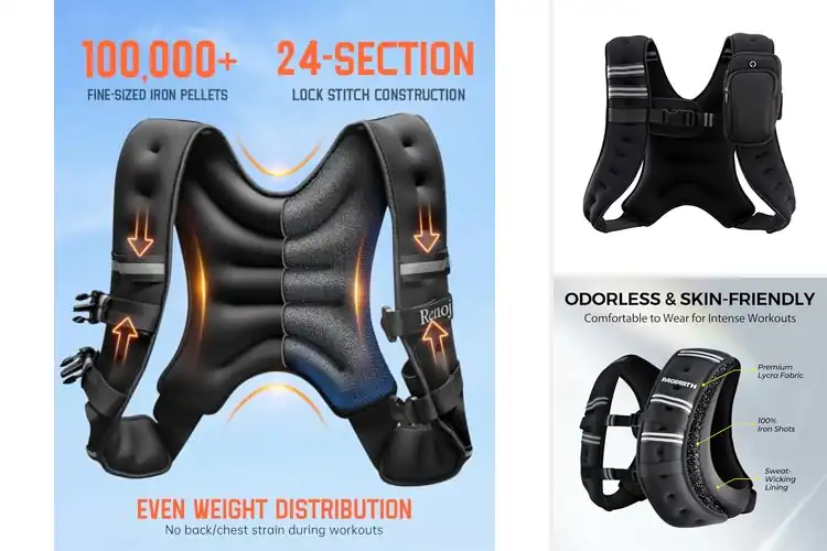 Detailed view of 10 Best Men and Women Weighted Vests: Boost Your Workouts
