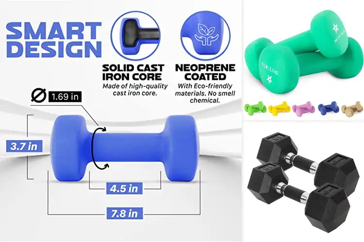 Detailed view of Best Nonslip Dumbbell Pairs