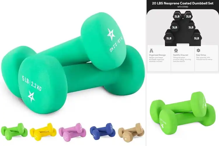 Detailed view of Best Nonslip Gripped Dumbbells for Safer, Stronger Workouts