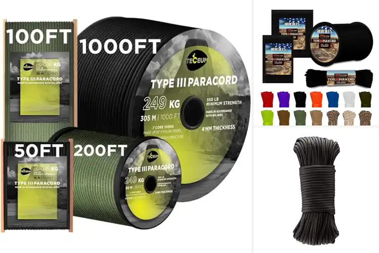 Detailed view of Best Paracord 550 Black: Elevate Your Outdoor Gear Today