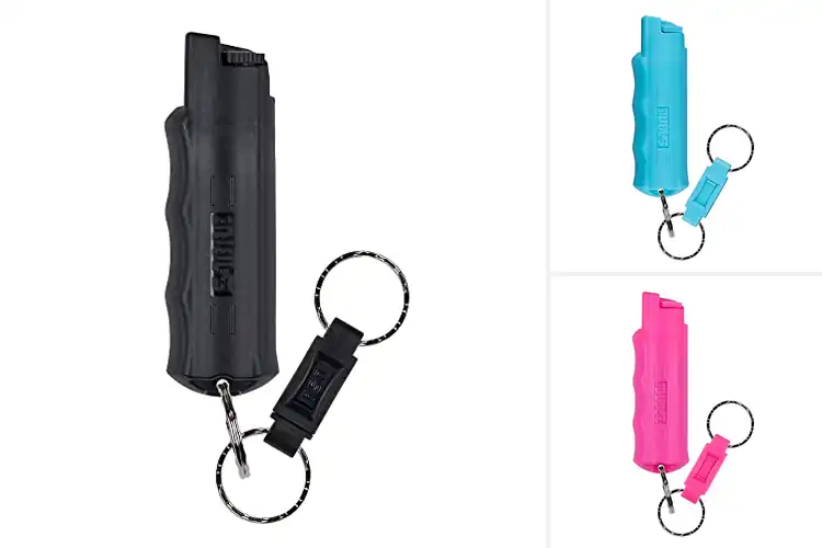 Detailed view of 10 Best Pepper Sprays With Quick Release Key Rings: Stay Safe