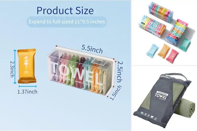 Detailed view of 10 Best Pocket Towels For Travel: Absorbent Quick-Dry Essentials