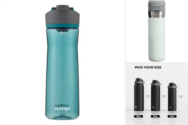 Detailed view of 10 Best Push-Button Lid Water Bottles: Stay Hydrated