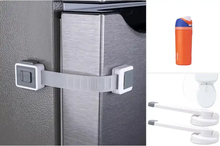Detailed view of Best Push-To-Open Lid With Lock For Kids