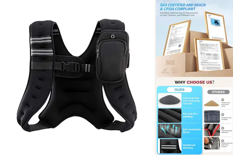 Detailed view of 10 Best Reflective Weight Vests: See & Be Seen