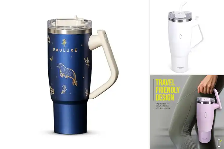 Detailed view of Best Rotating Handle Tumbler