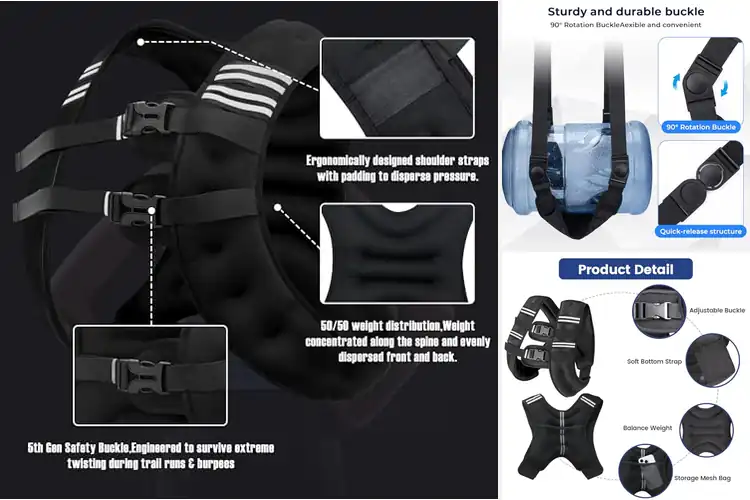 Detailed view of Best Secure Fit Vest With Straps
