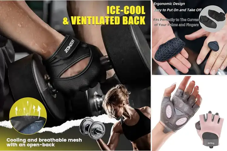 Detailed view of Best Secure Grip Gym Gloves
