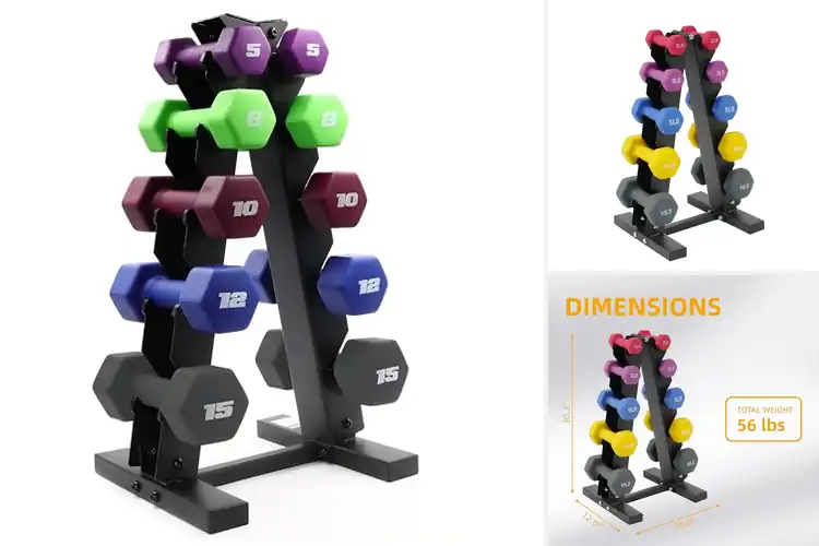 Detailed view of 10 Best Sets Of Neoprene Dumbbells: Get Fit Now