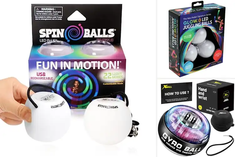 Detailed view of Best Spin Balls: 8 Vibrant, USB-Rechargeable Fun
