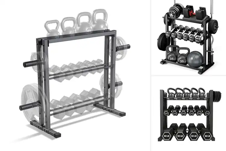 Detailed view of Best Stay-In-Place Dumbbell Storage