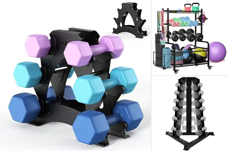 Detailed view of Best Stay-In-Place Dumbbell Storage Solutions