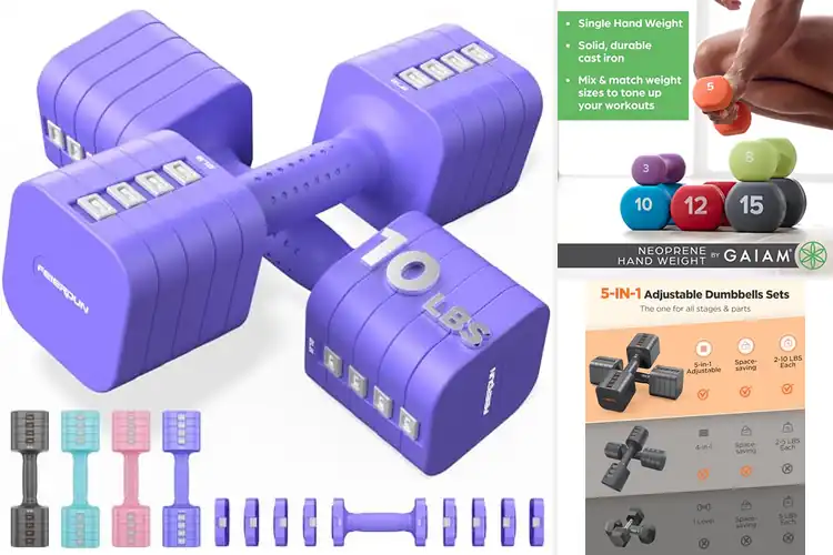 Detailed view of Best Stay-in-Place Dumbbells