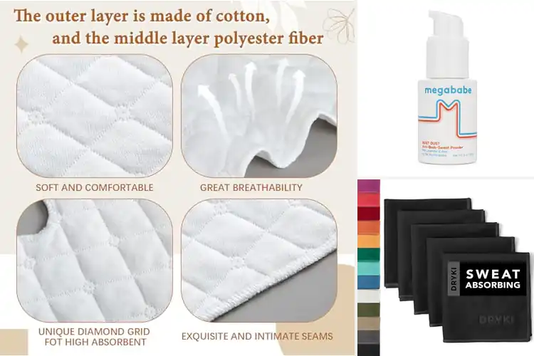 Detailed view of 10 Best Sweat Absorbers: Stay Dry, Boost Confidence