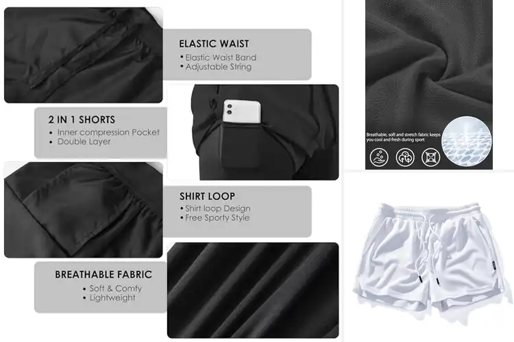 Detailed view of 10 Best Training Shorts for Running to Boost Your Workout Comfort