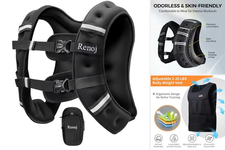Detailed view of 10 Best Unisex Weighted Vests for Strength and Calorie Burn