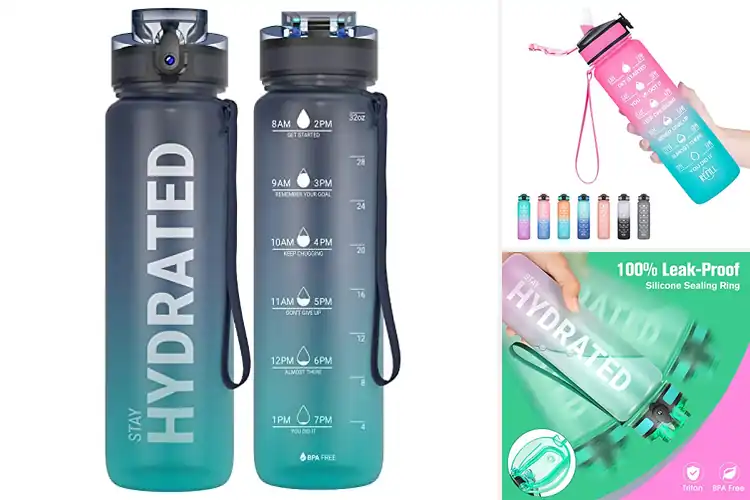 Detailed view of Best Water Bottles With Time Markers