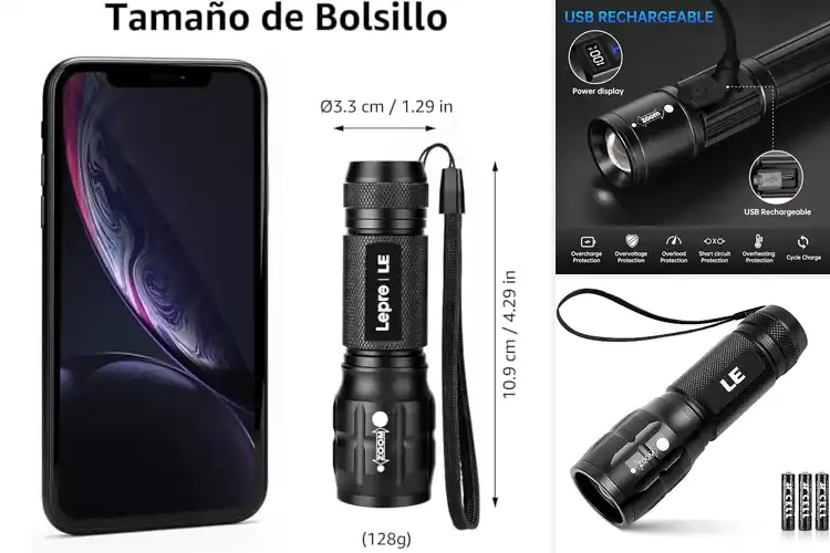 Detailed view of 10 Best Waterproof Flashlights for Any Adventure