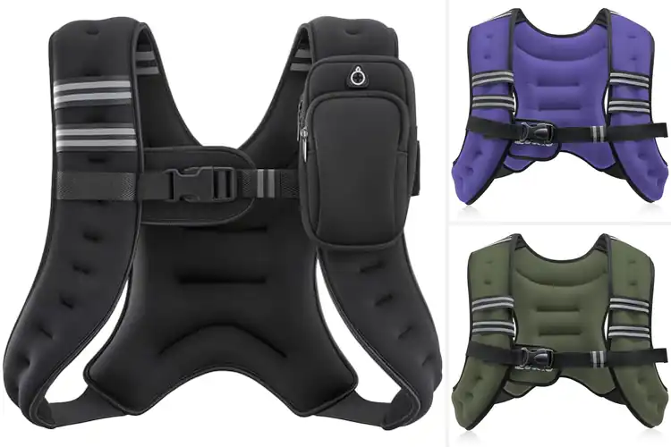 Detailed view of Best Wear Resistant Spandex Fabric Weighted Vest