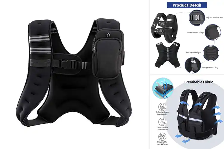 Detailed view of 10 Best Weighted Vests For Fitness: Boost Your Workouts