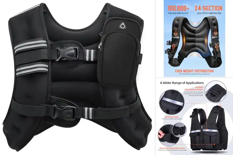 Detailed view of 10 Best Weighted Vests For Gym Workouts: Get Stronger