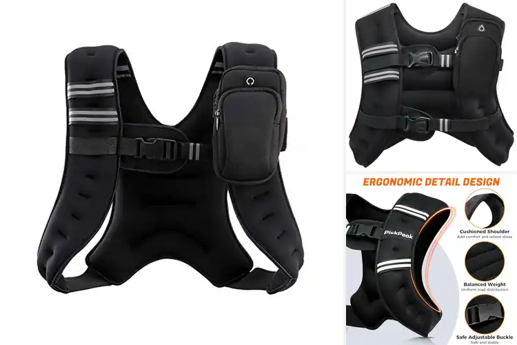 Detailed view of 8 Best Weighted Vests With Armband Pouches: Workout Easier