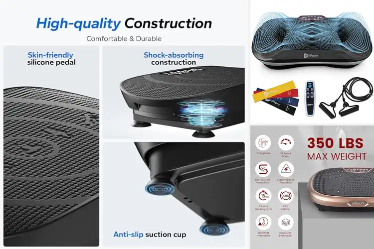Detailed view of 10 Best Whole Body Vibration Plates for Ultimate Fitness