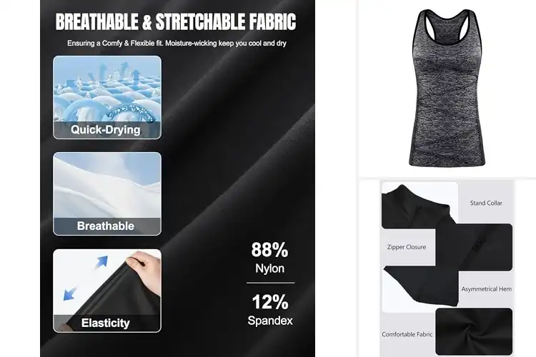 Detailed view of 10 Best Yoga Vests for Ultimate Comfort and Style