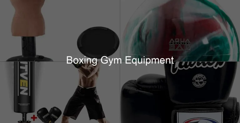 Photo of Boxing Gym Equipment