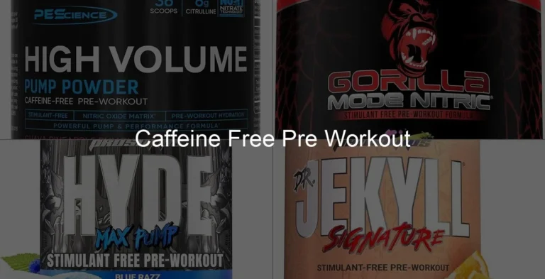 Photo of Caffeine Free Pre Workout