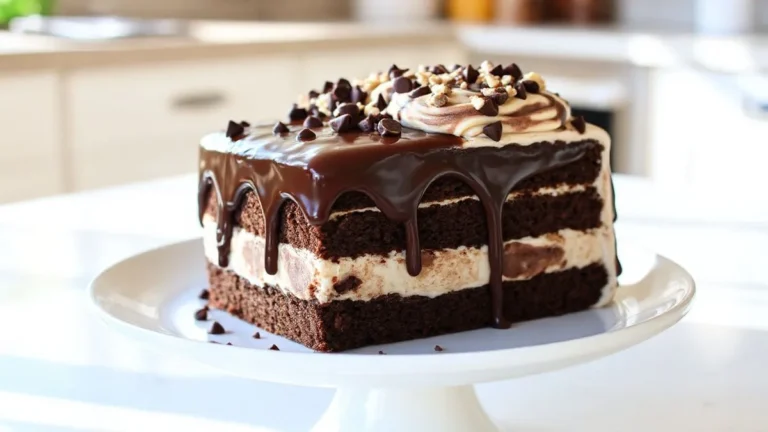 Chocolate Fudge Ice Cream Cake Recipe Photo