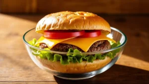 Double Cheeseburger Bread Bowl Recipe Photo