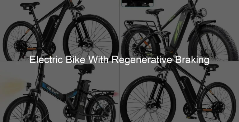 Photo of Electric Bike With Regenerative Braking