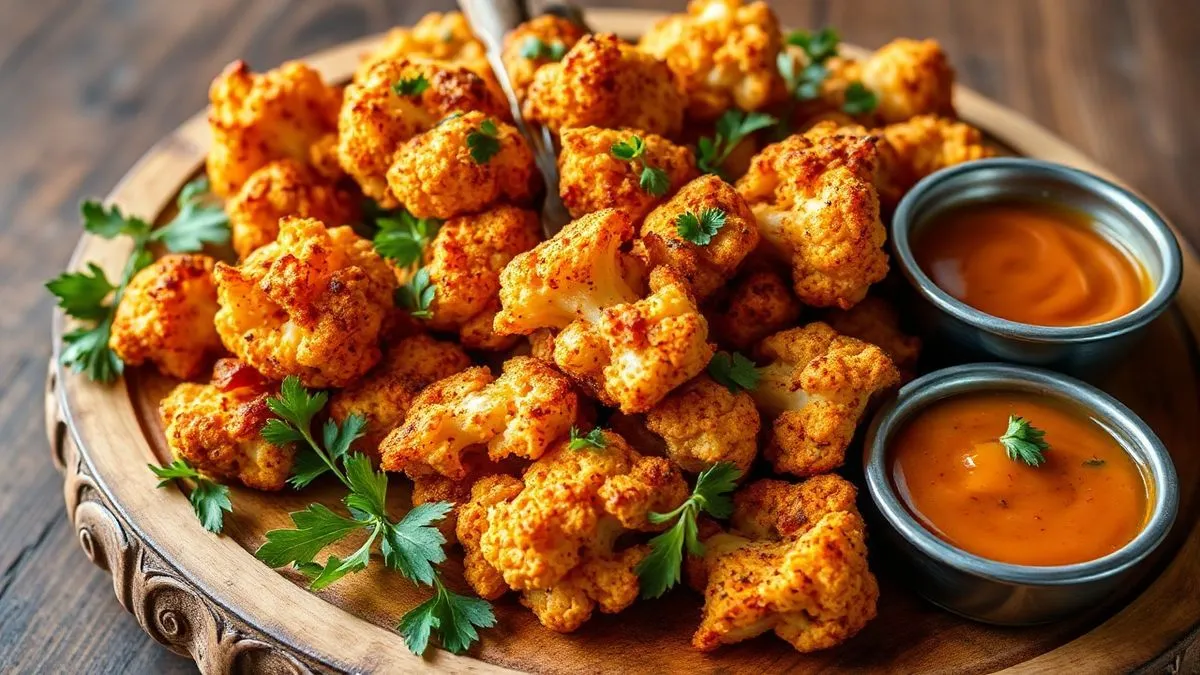 Extra Crispy Spicy Fried Cauliflower Recipe Photo