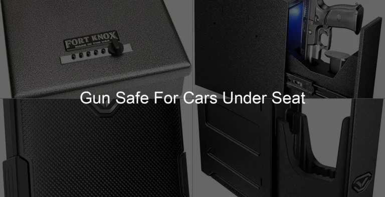 Photo of Gun Safe For Cars Under Seat