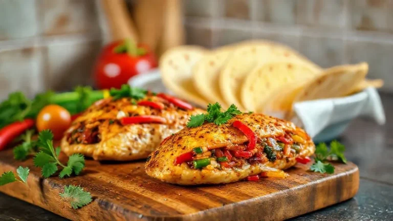 Healthy Fajita-Stuffed Chicken Recipe Photo