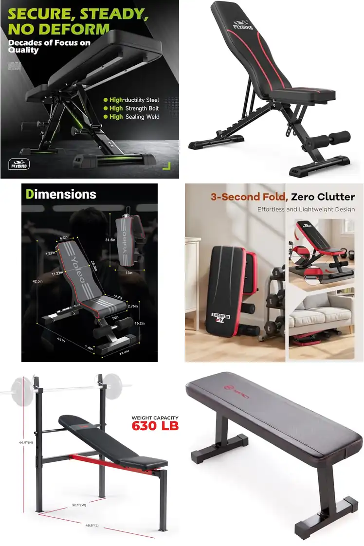 Top 10 Compact Weight Benches for Home Fitness