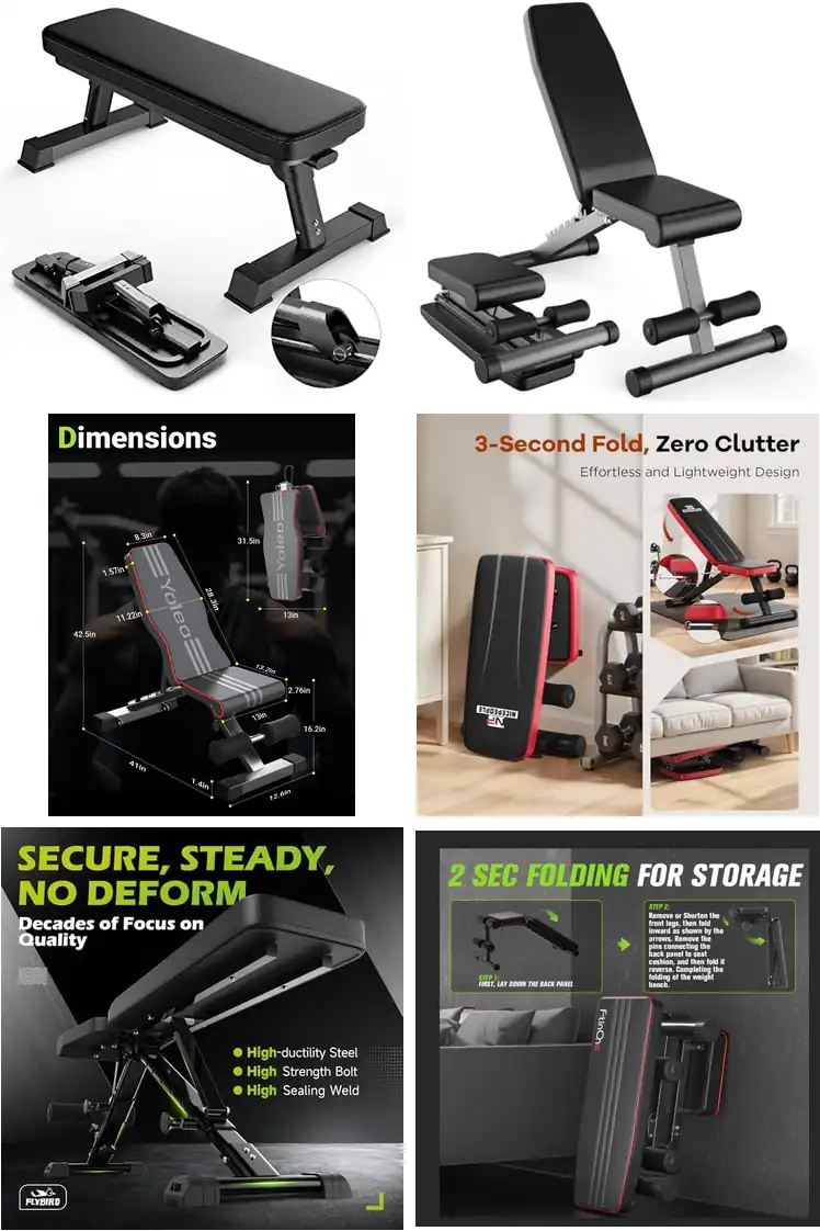 Top 10 Foldable Workout Benches for Home Fitness