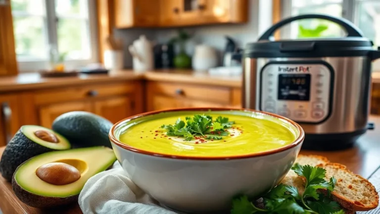 Instant Pot Creamy Avocado Chicken Soup Recipe Photo