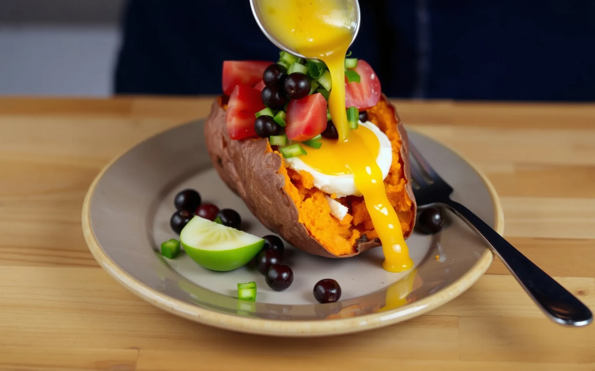 Loaded Breakfast Sweet Potato Recipe Photo