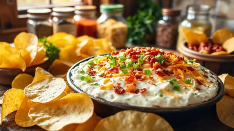 Loaded Potato Chip Dip Recipe Photo